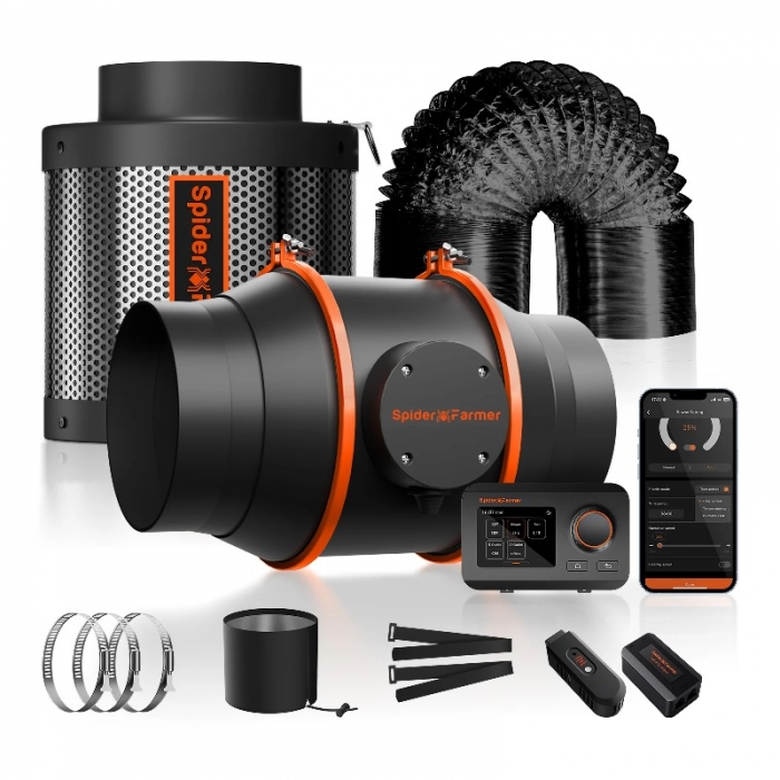 2025 New Spider Farmer 150mm Inline Duct Fan Kits 680mᶟh with GGS Controller.jpg