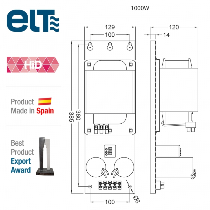 ELT Ballast 1000w
