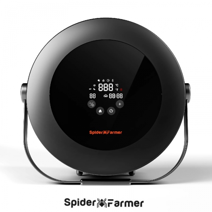 Spider Farmer 540W Indoor Heater with Temp, Day-Night Sensors – 4 Modes & 24H Timer