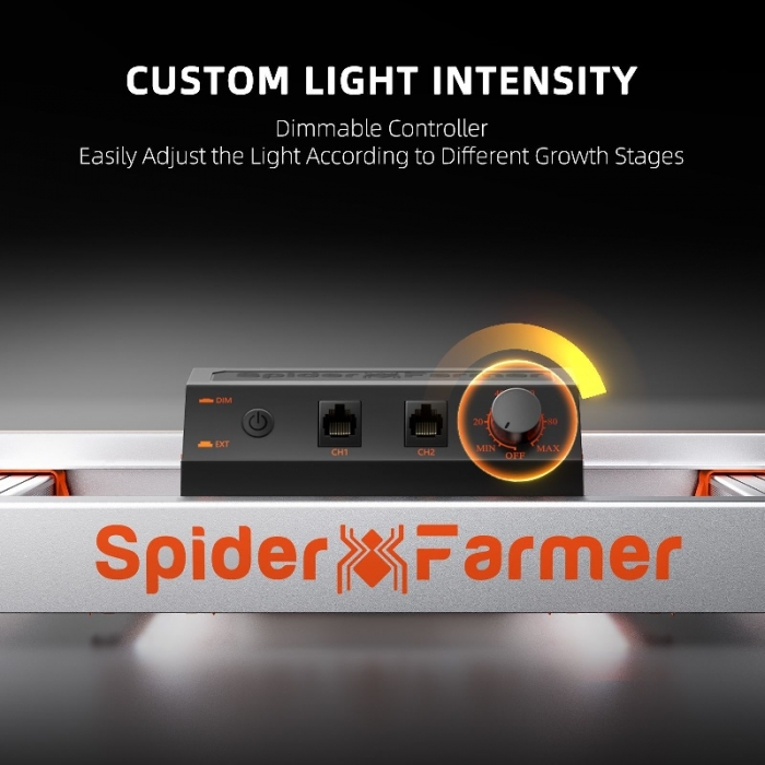 Spider Farmer® G1000W Dimmable Full Spectrum CO2