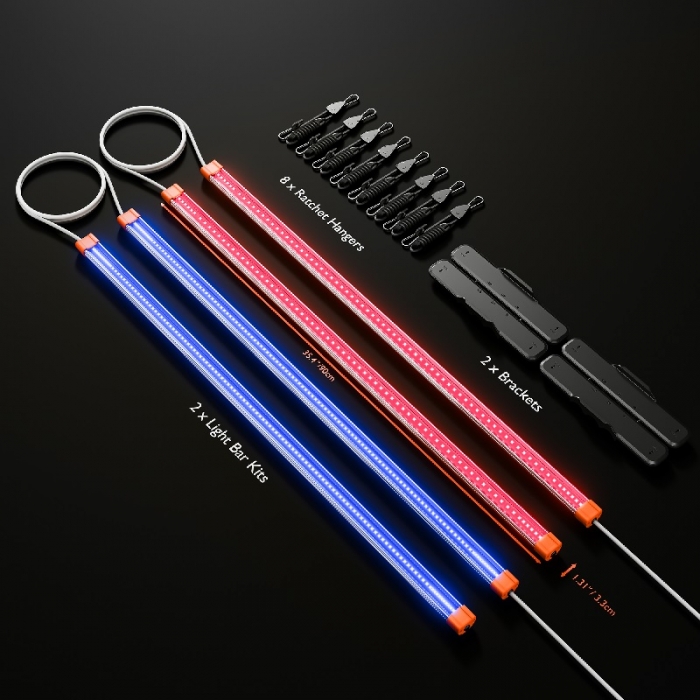 Spider Farmer UV60 & IR30 LED Grow Light Bars Set (90cm)