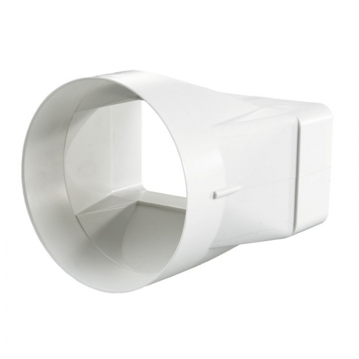 Σύνδεσμος Ορθογώνιου 60mm x 120mm με Στρόγγυλο 100mm Σωλήνα
