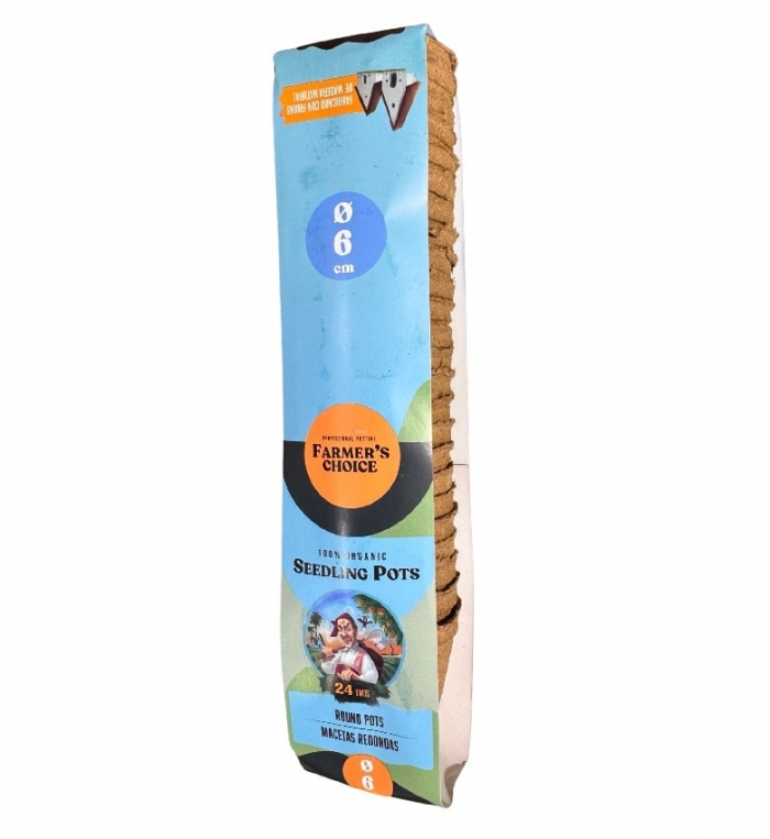 Βιοδιασπώμενα Στρόγγυλα Γλαστράκια 6cm - 24pcs