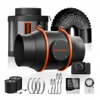 2025 New Spider Farmer 150mm Inline Fan Kits 680mᶟh with Speed Controller