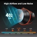 2025 Spider Farmer 150mm  Inline Duct Fan with GGS Controller 680mᶟ/h