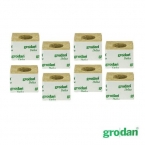 Κύβος Πετροβάμβακα Grodan 3'' με μεγάλη τρύπα (75x75mm)