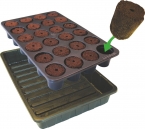 ROOT!T Natural Rooting Sponges 24 Cell Filled Trays