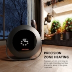 Spider Farmer 540W Indoor Heater with Temp, Day-Night Sensors – 4 Modes & 24H Timer