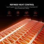 Spider Farmer 540W Indoor Heater with Temp, Day-Night Sensors – 4 Modes & 24H Timer