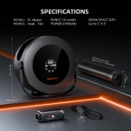 Spider Farmer 540W Indoor Heater with Temp, Day-Night Sensors – 4 Modes & 24H Timer