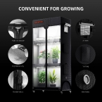 Spider Farmer Plant Stand 110 with Grow Lights 108w