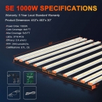 Spider Farmer® SE1000W LED Grow Light Dimmable Full Spectrum